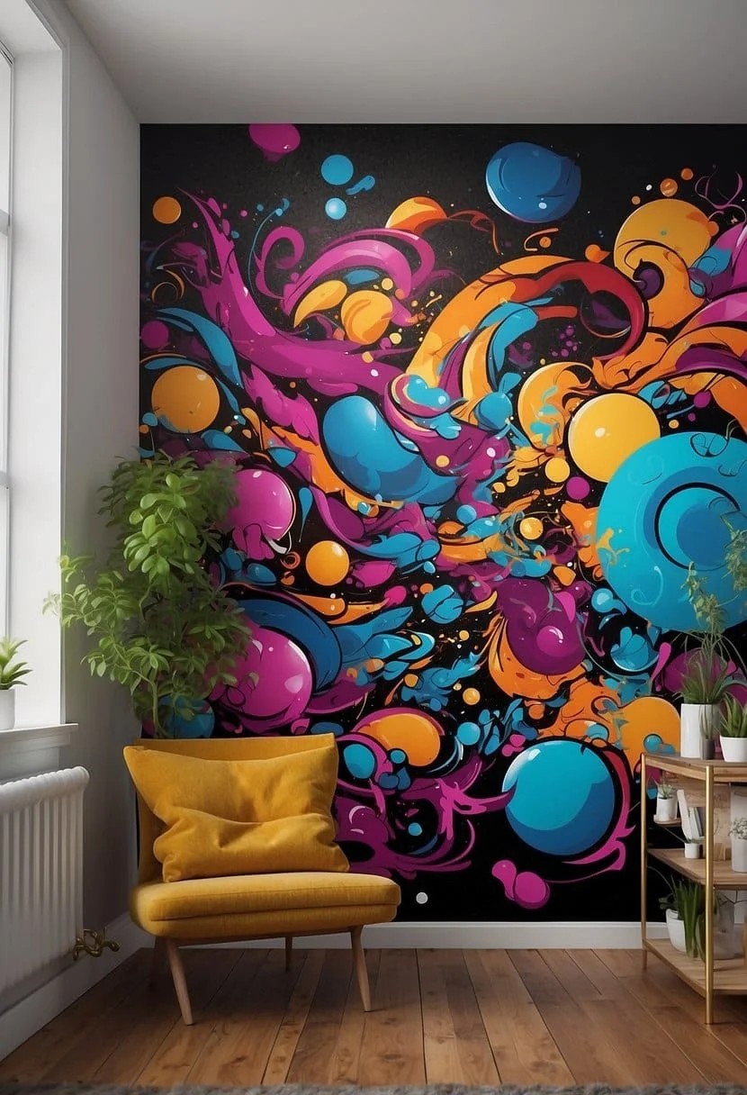 Graffiti Style Wall Mural