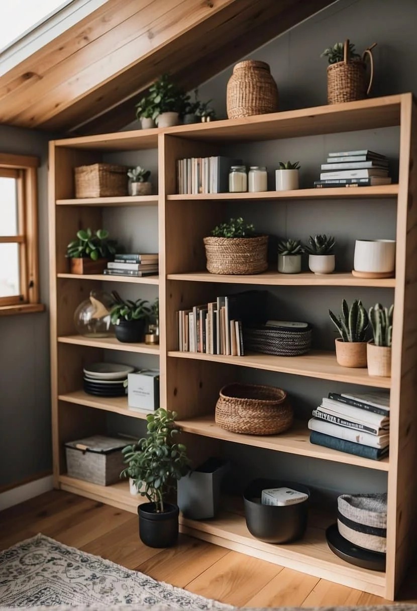 Install Corner Shelves for Efficient Tiny-House Storage