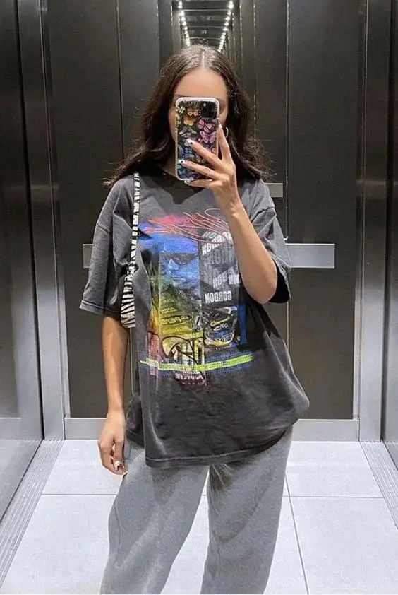 Graphic Tee and Sweatpants