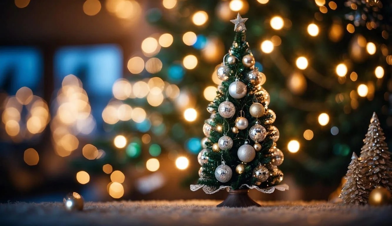 Intricate Lace Christmas Tree Lights