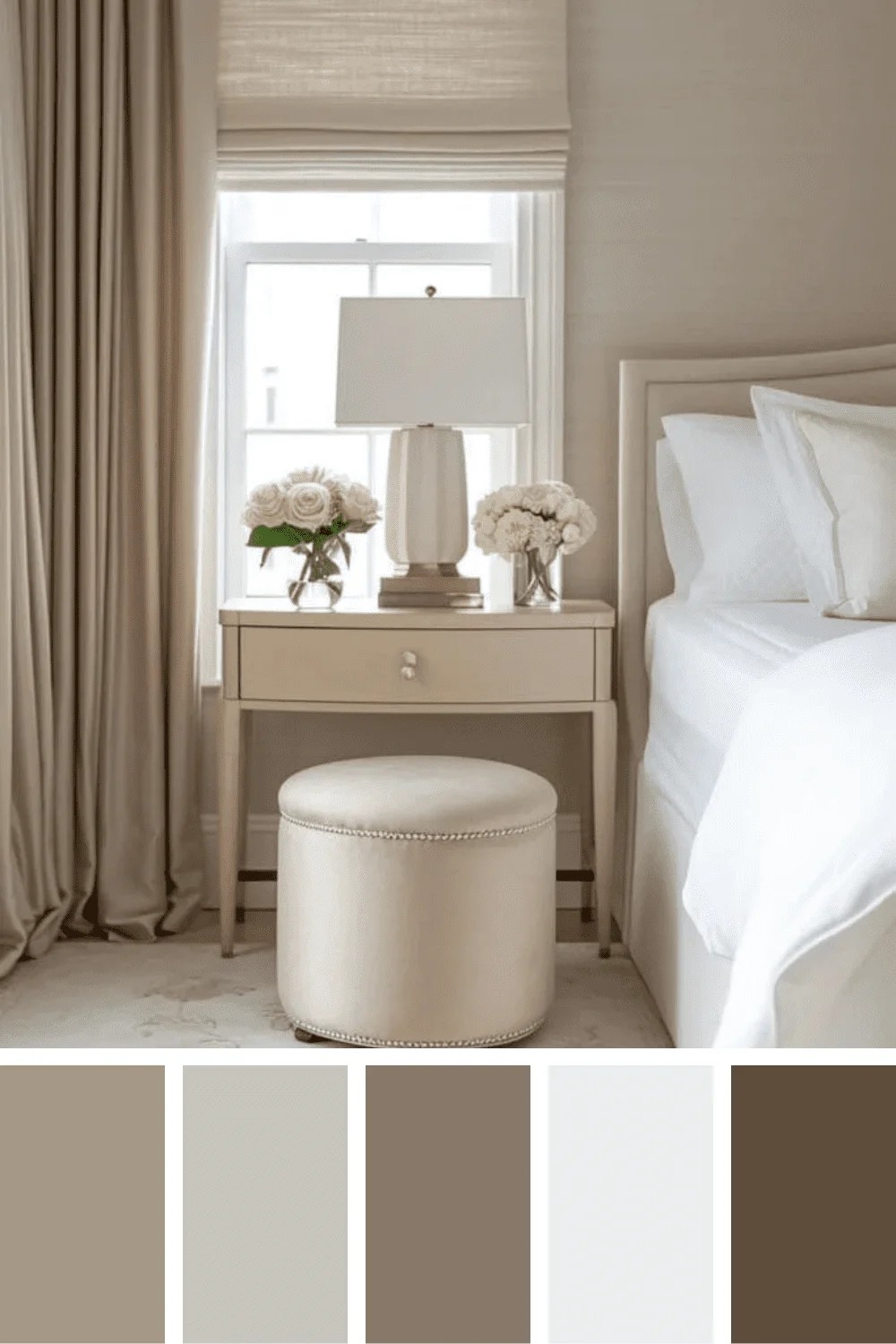 Opt For A Beige Vanity Stool