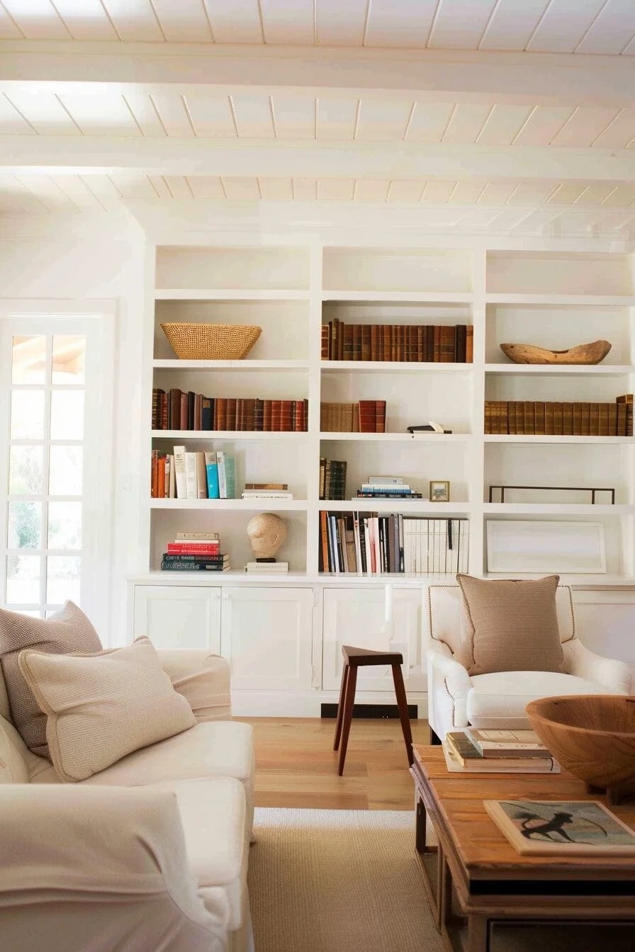 Built-In Bookshelves