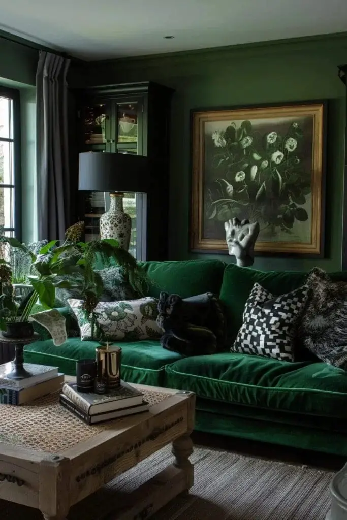 Green and Black Accents