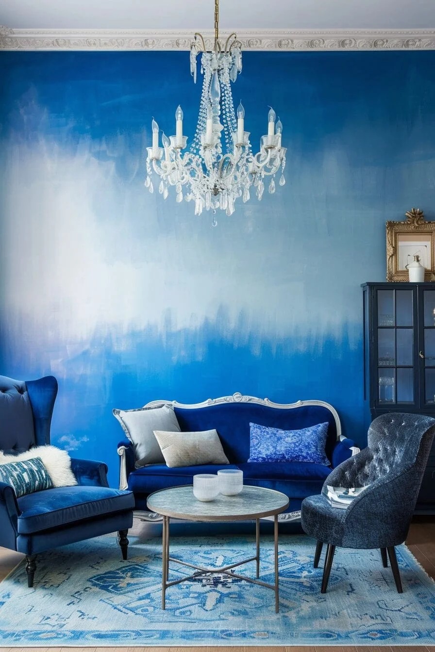 Blue Ombre Walls