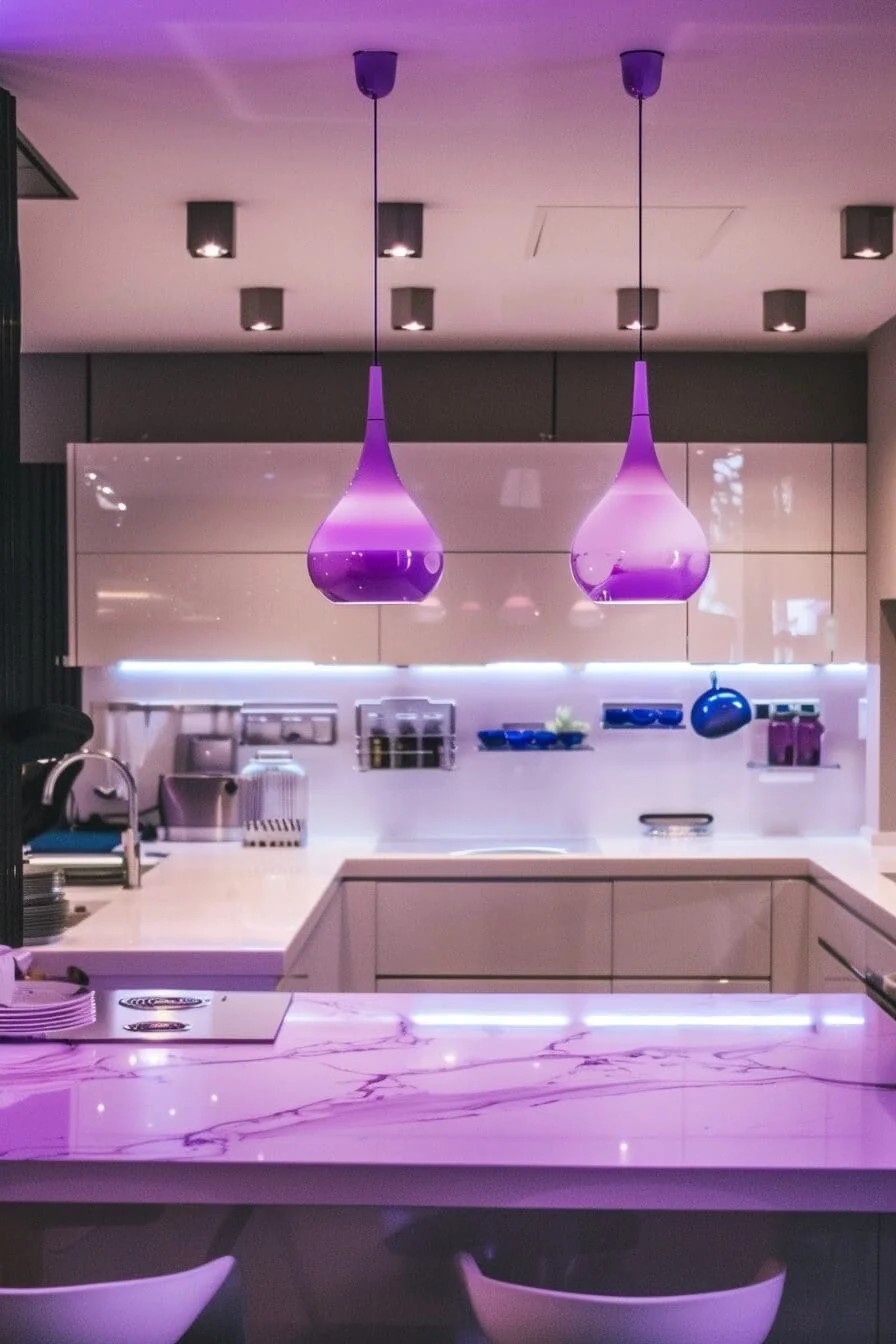 Purple Pendant Lights