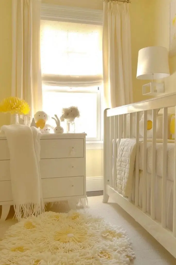 Soft Yellow Nursery with Pops of Color