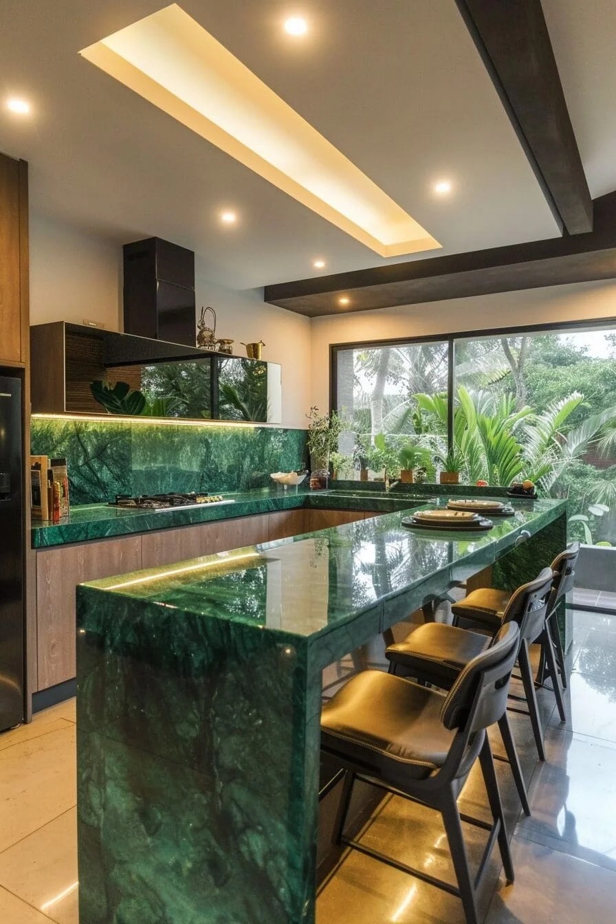 Forest Green Countertops