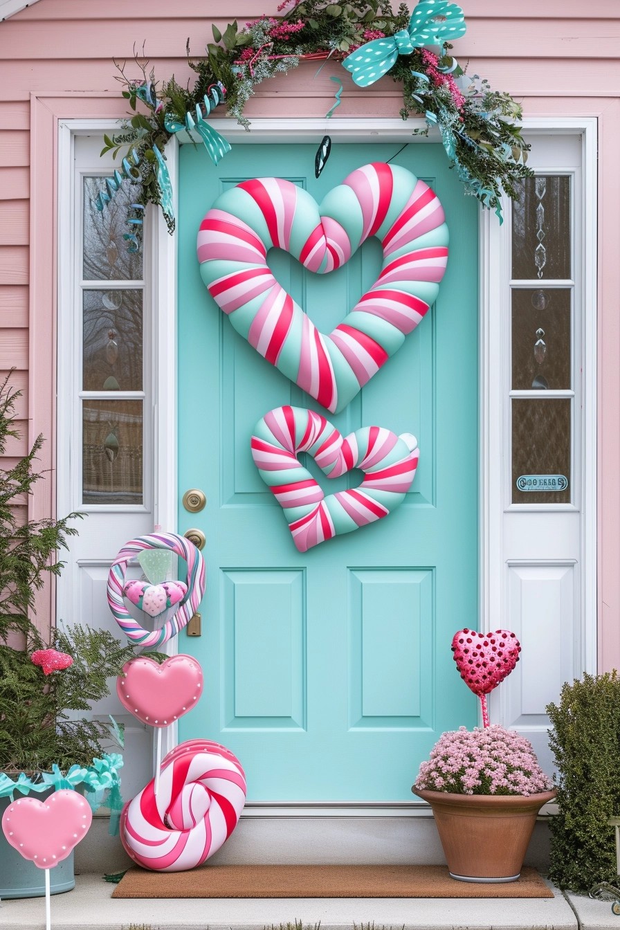 Sweetheart Candy-Inspired Door Decor