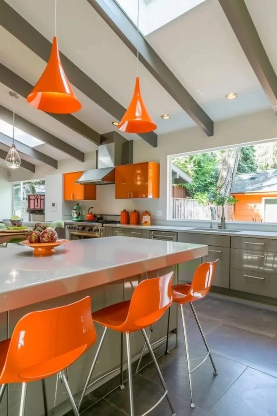 Orange Pendant Lights