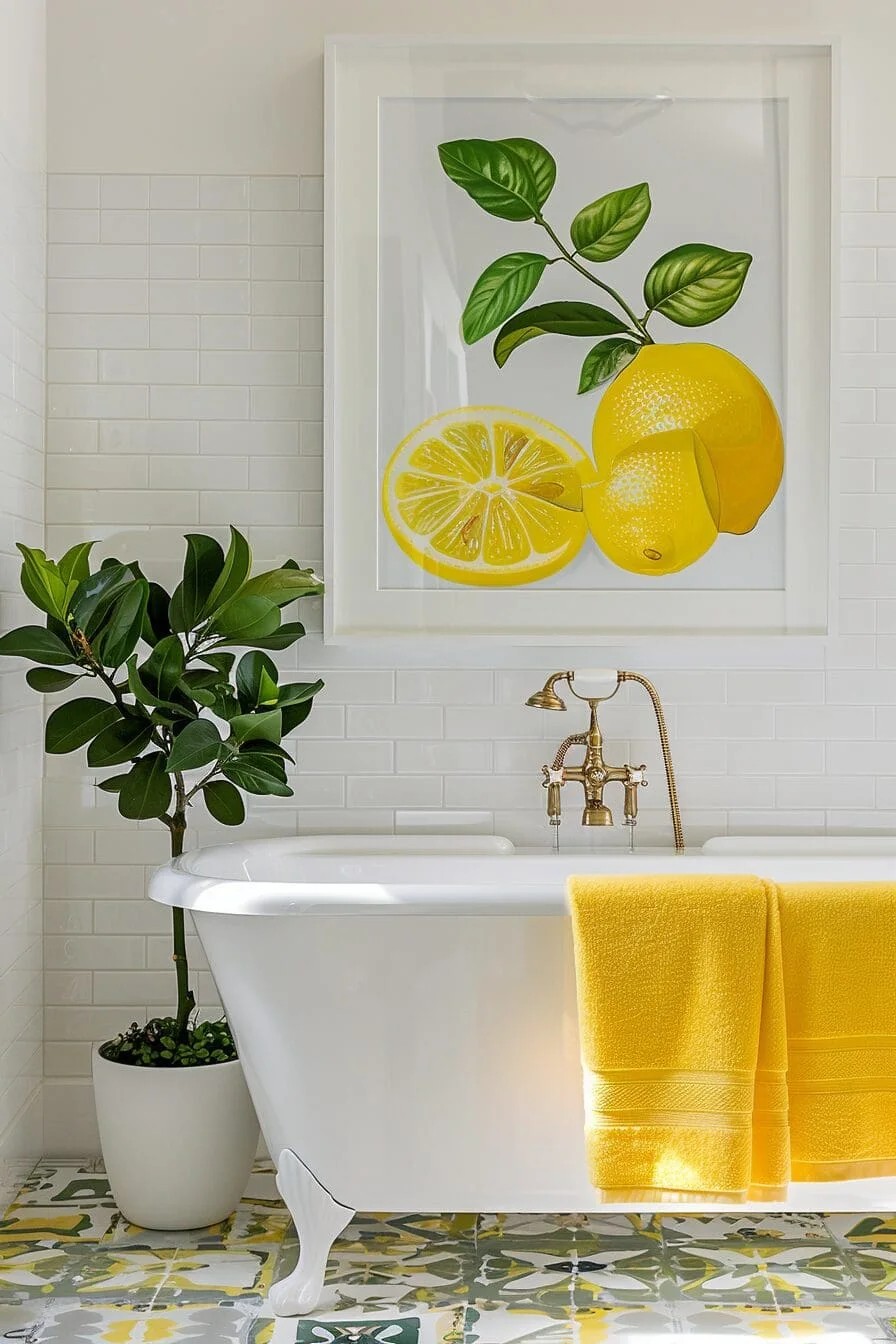 Lemon-Themed Artwork