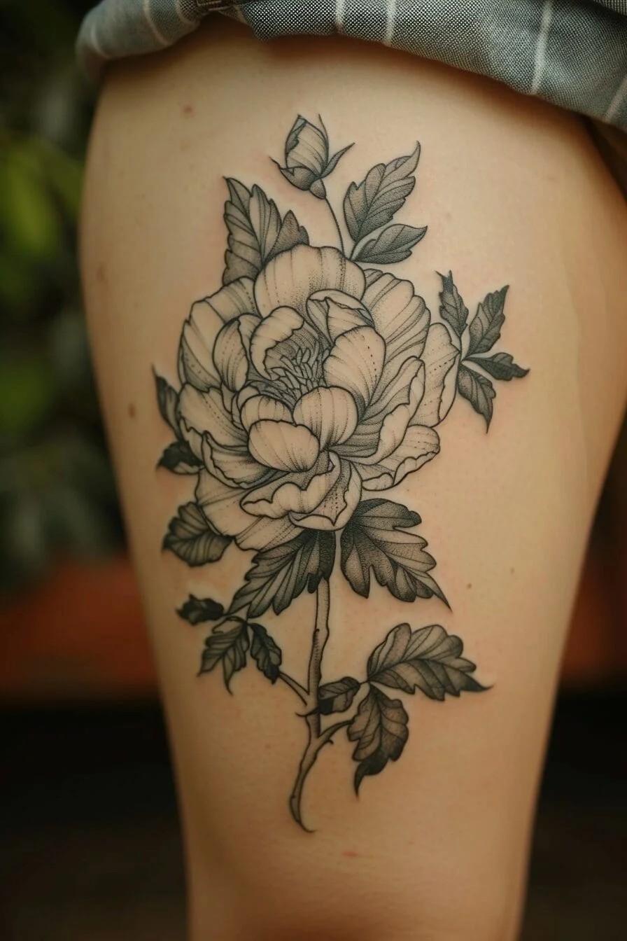 Peony Tattoo