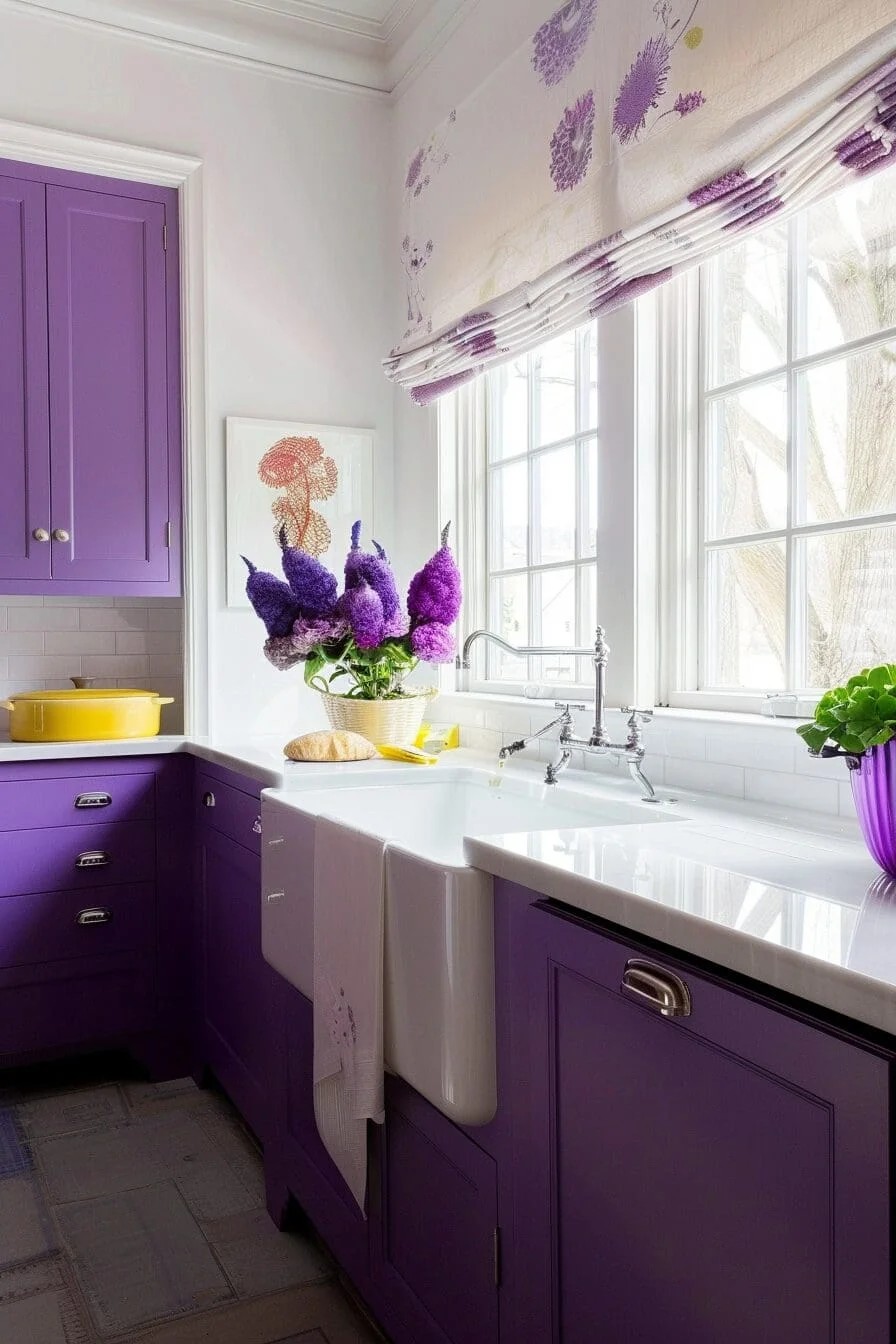 Purple Sink Accents