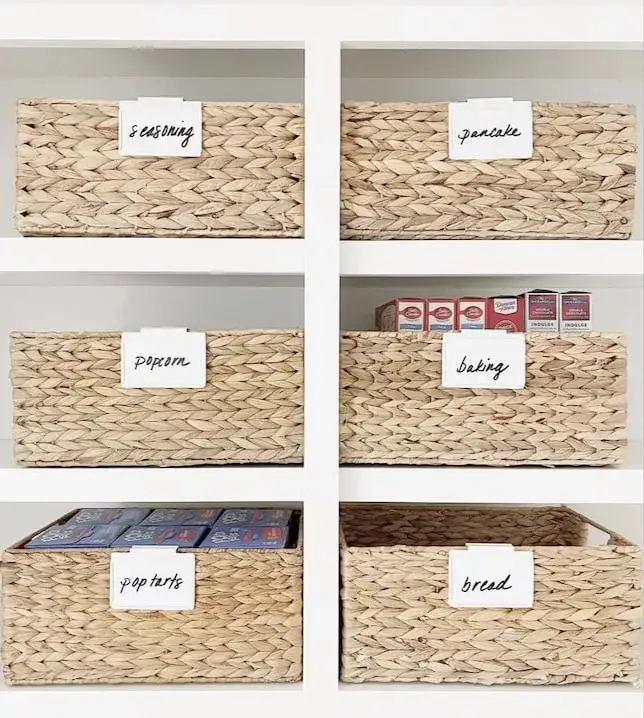 Bring in a Few Woven Pantry Baskets