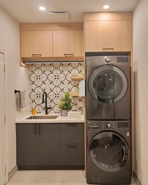 Brighten up Your Small Laundry Room with Light Colors