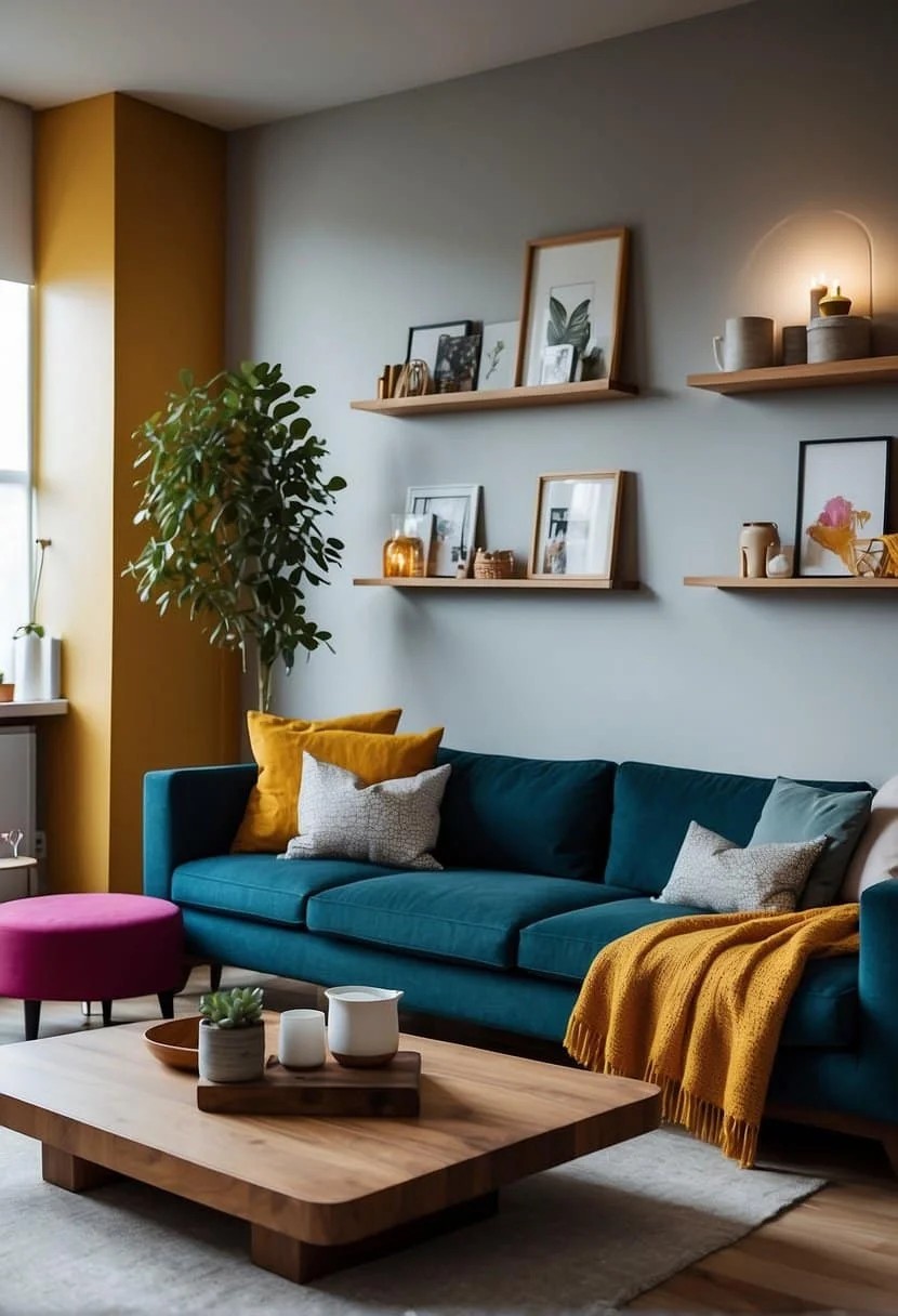 Create a Focal Point in Your Small Apartment Living Room