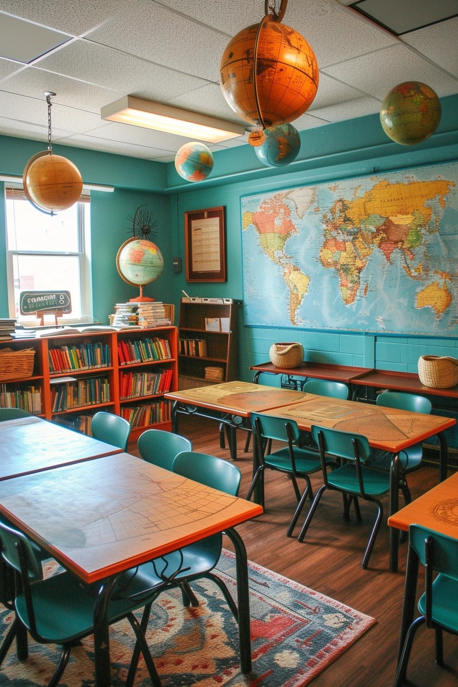 Travel-Themed Elementary Classroom