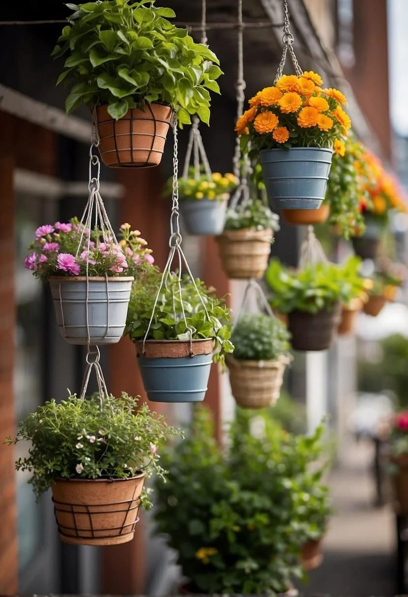 Employ Hanging Baskets To Maximize Small-Space Organization