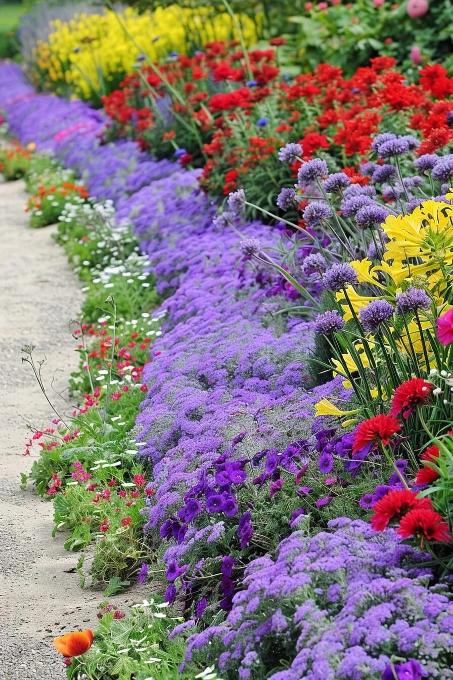 Pathway with Flowers