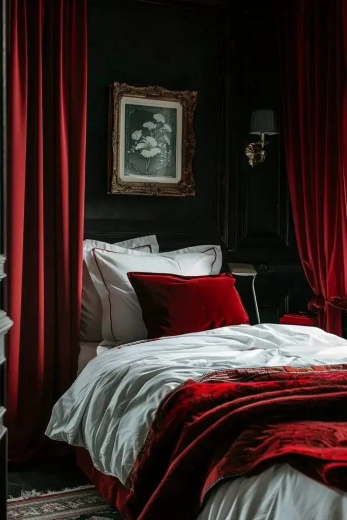 Deep Red Blackout Curtains