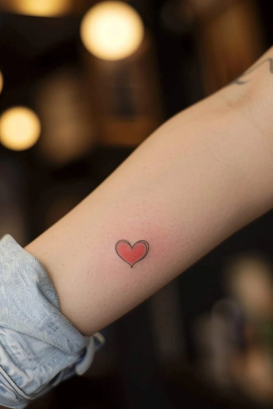 Mini Heart Tattoo