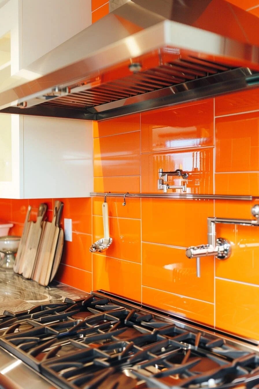 Tangerine Backsplash