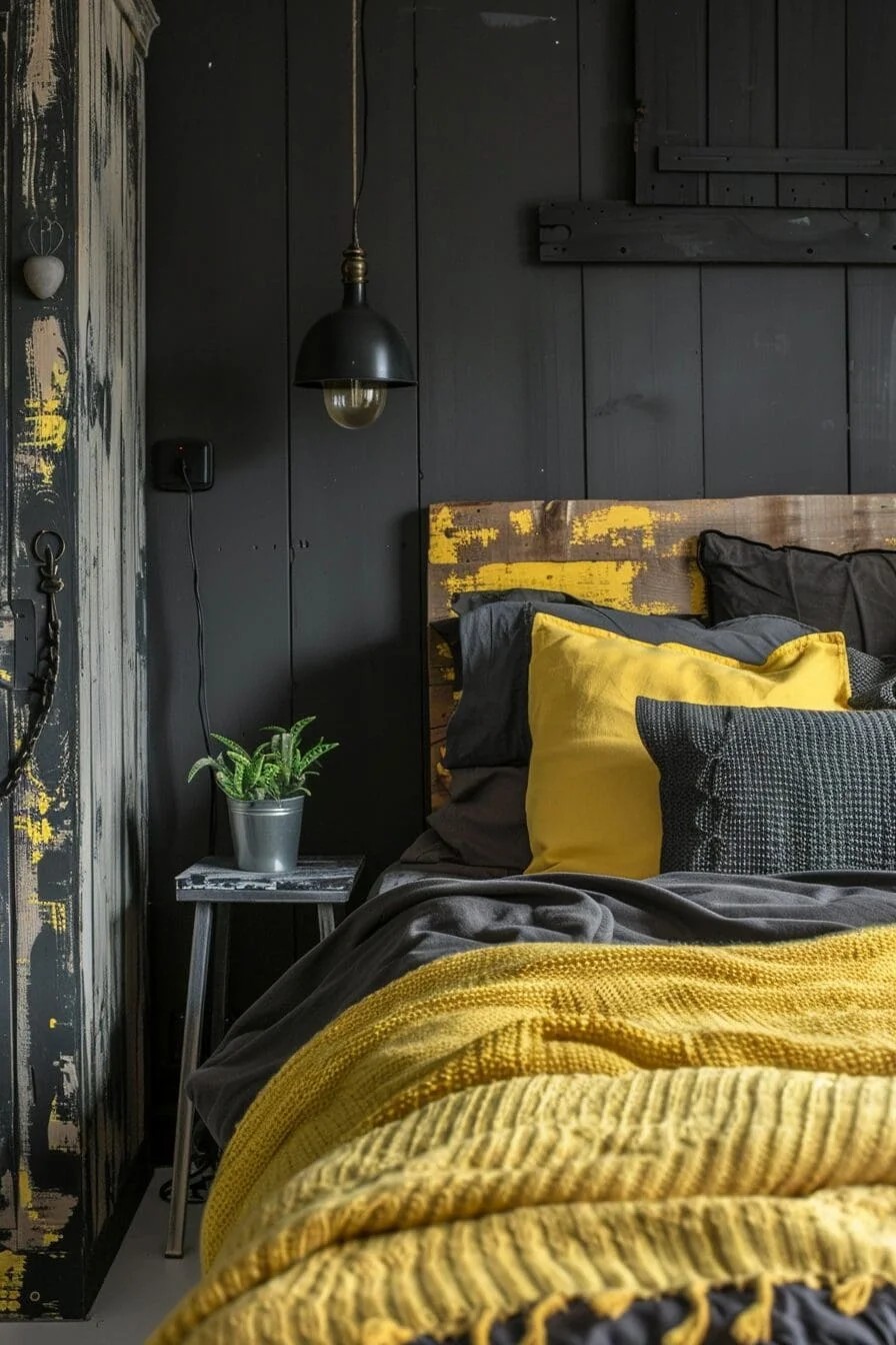 Industrial Chic Yellow and Black Accents