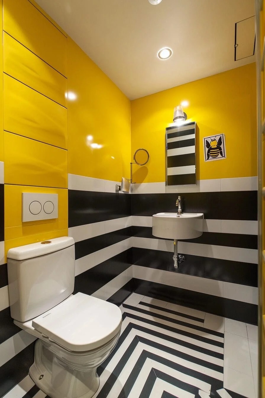 Bumblebee Stripes on Walls