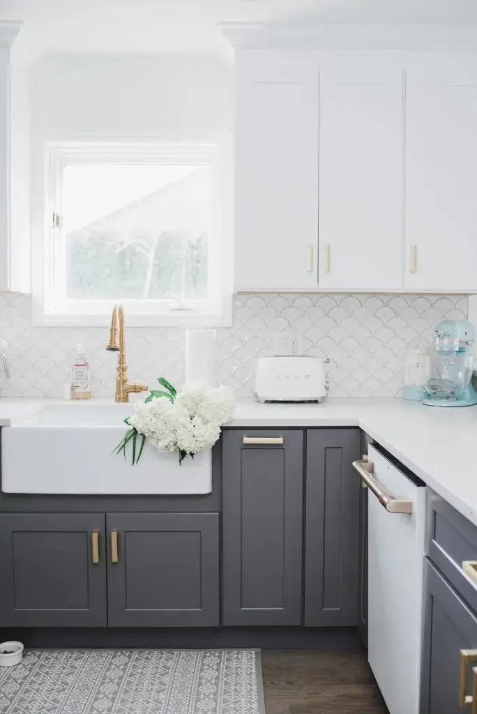 Embrace Two-Tone Gray Cabinets