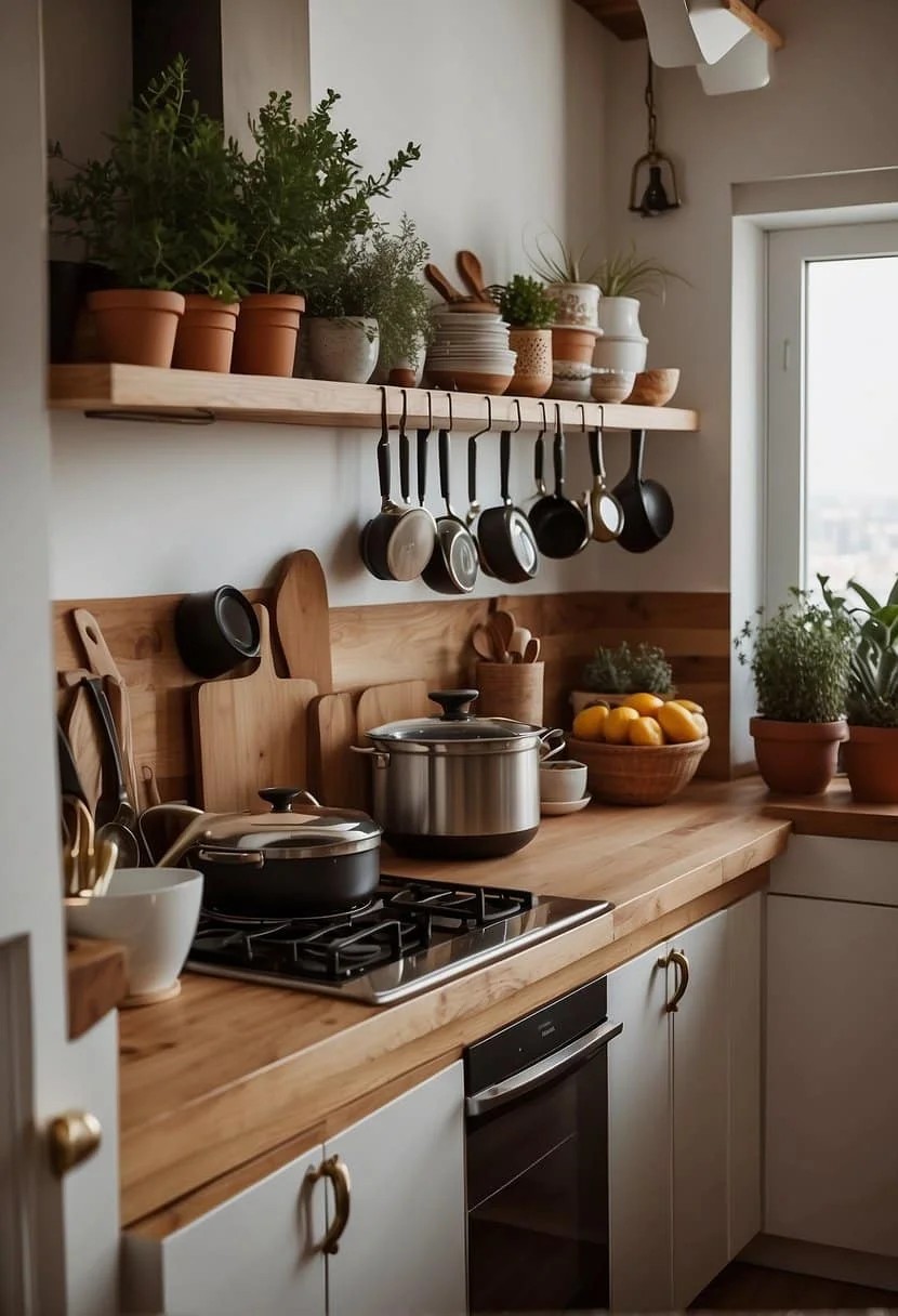 Maximize Space in Your Small Kitchen with Hanging Pots