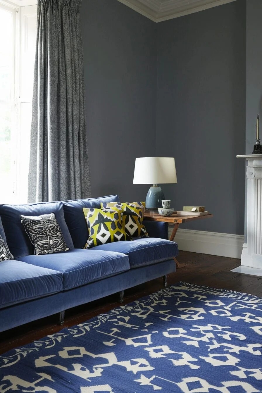 Blue Sofa Statement