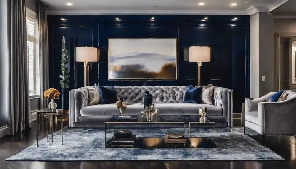 High-Gloss Navy Elegance