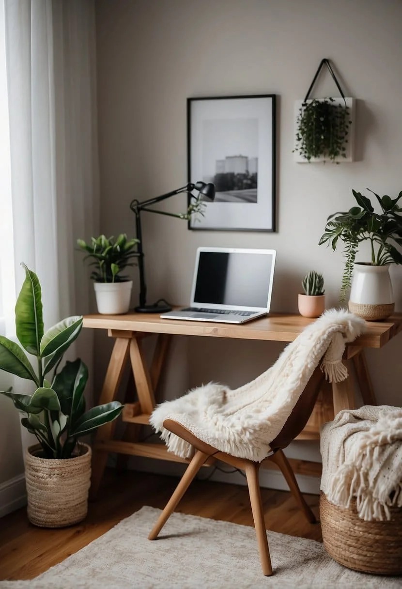 Scandinavian-Inspired Home Office Setup