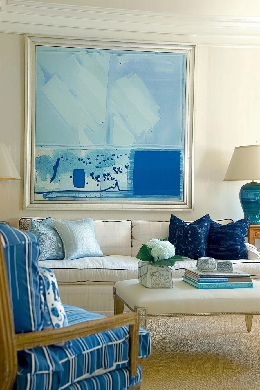 Blue Framed Art