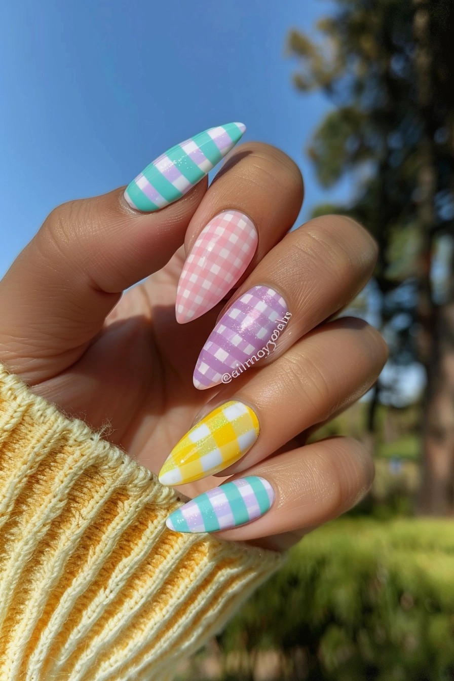 Pastel Checkerboard Design