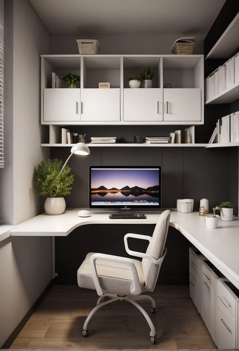 Choose Wall-Mounted Desks For Small-Space Efficiency