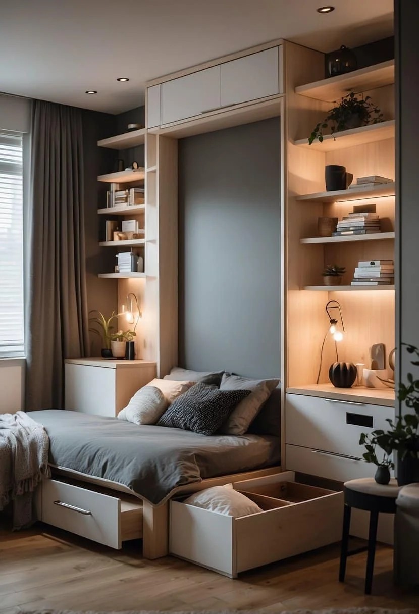 Use Hidden Storage Solutions for a Tidy Small Apartment