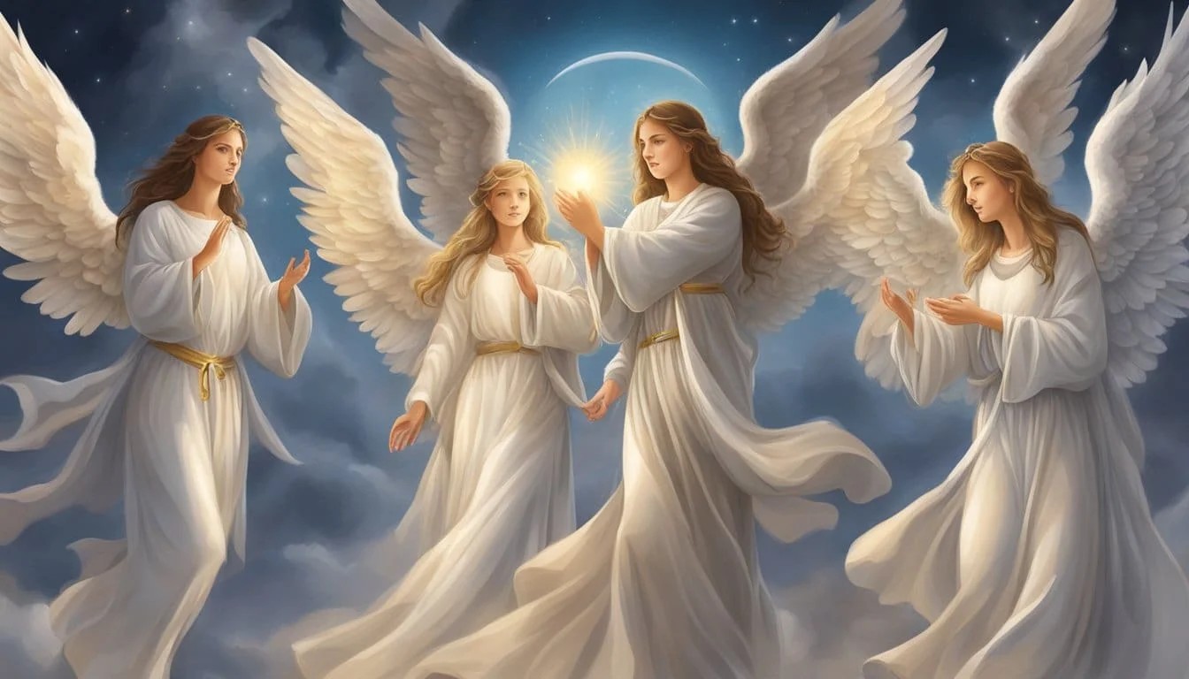 4) Angels watching over them day and night