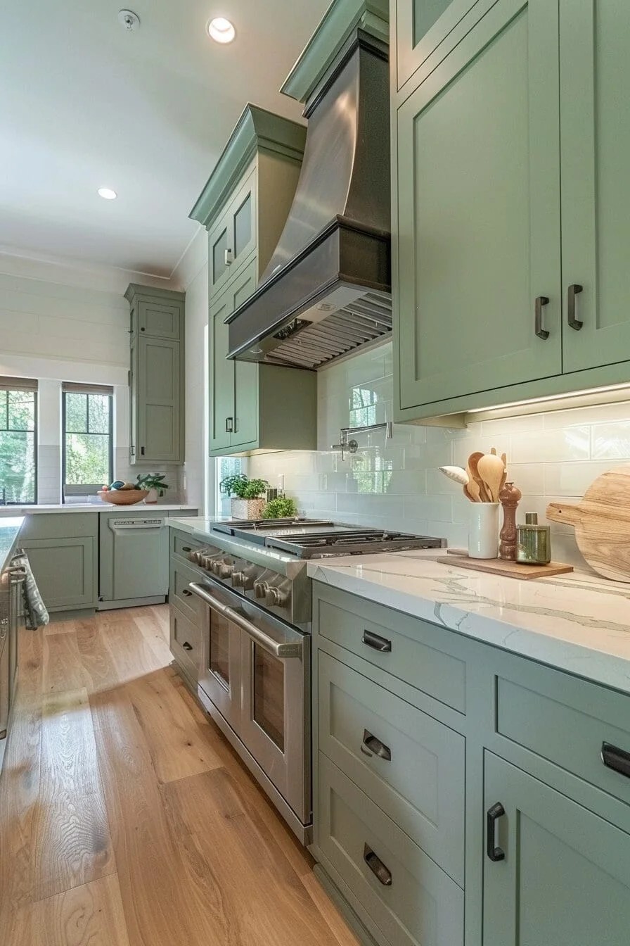 Sage Green Cabinets