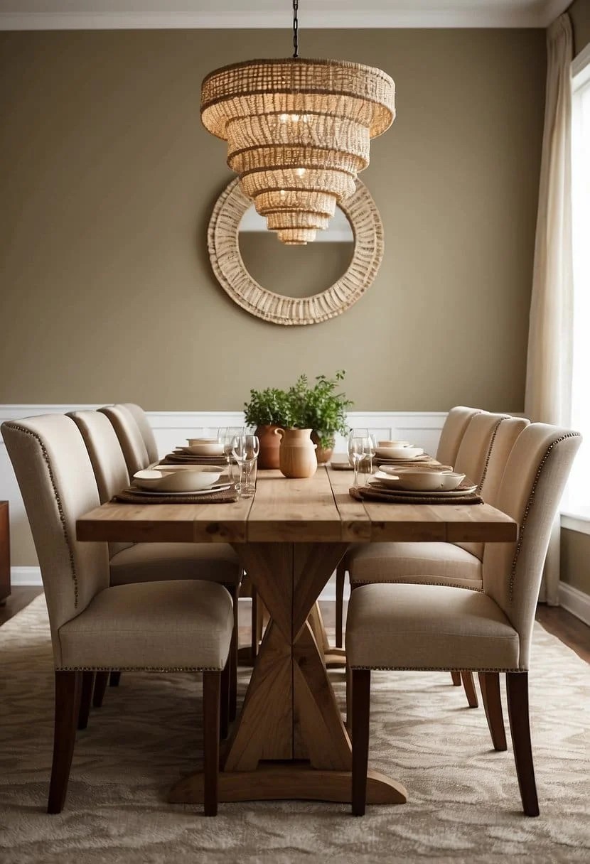 Warm Beige Dining Room