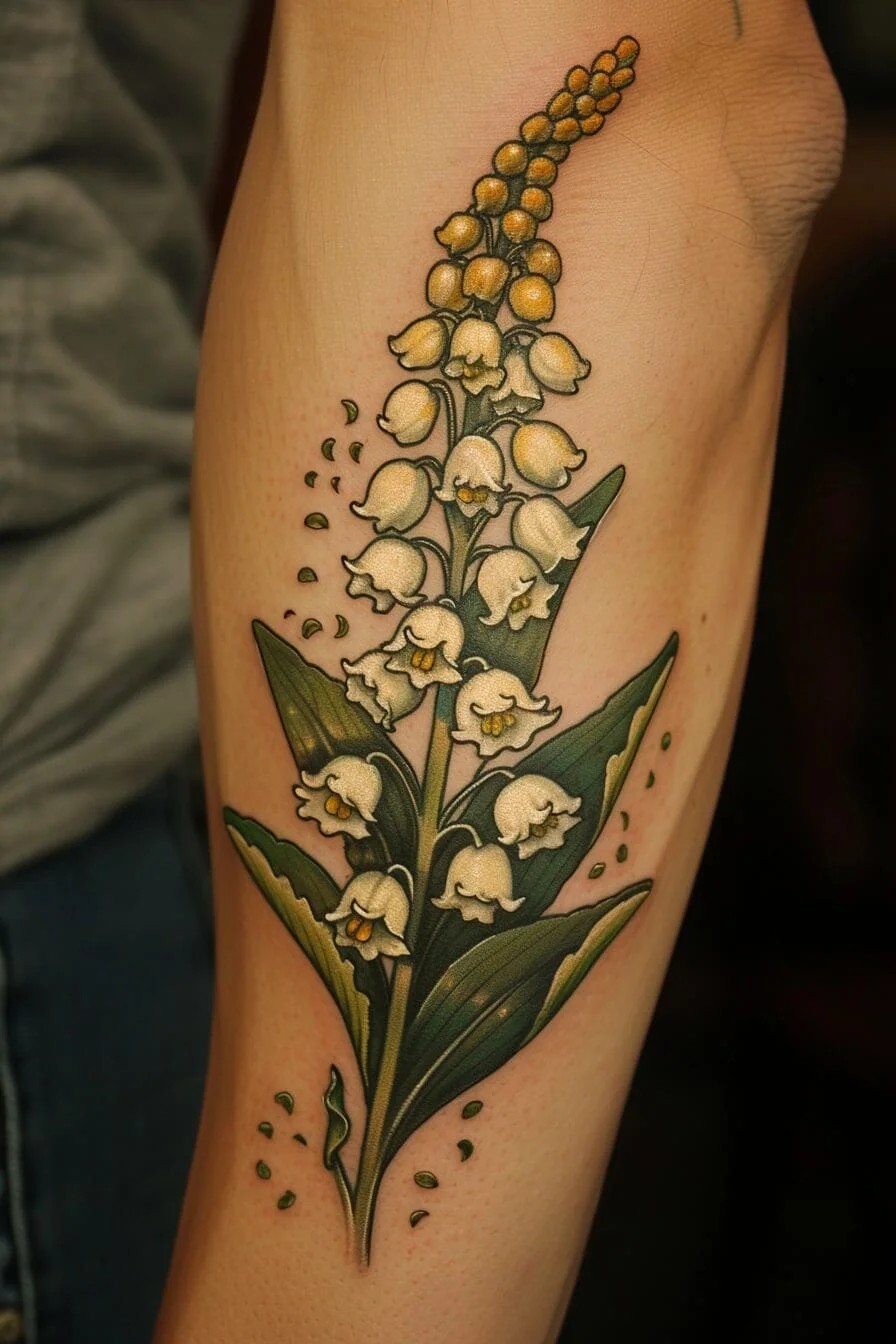 Lily of the Valley Tattoo