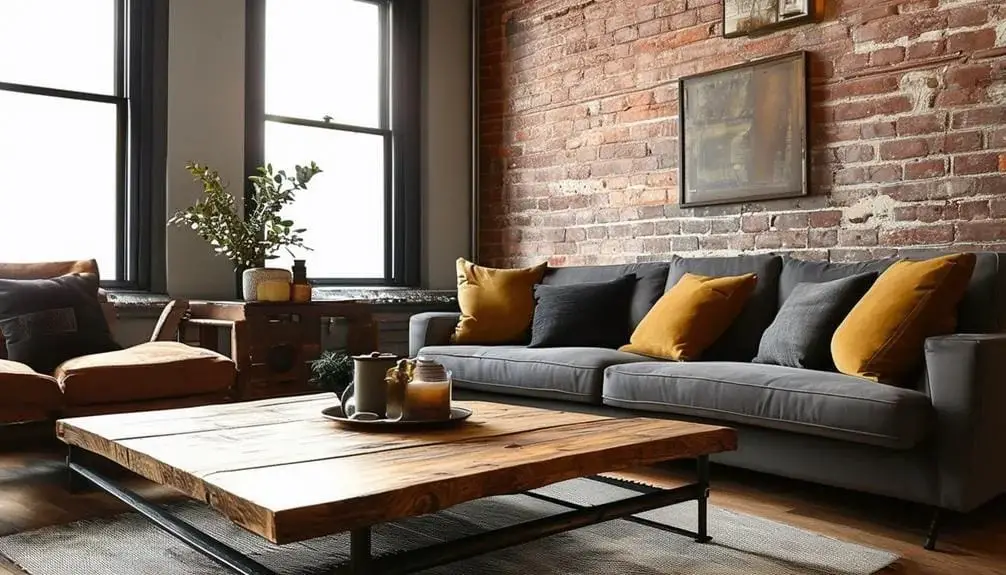 Showcase Industrial-Style Coffee Table