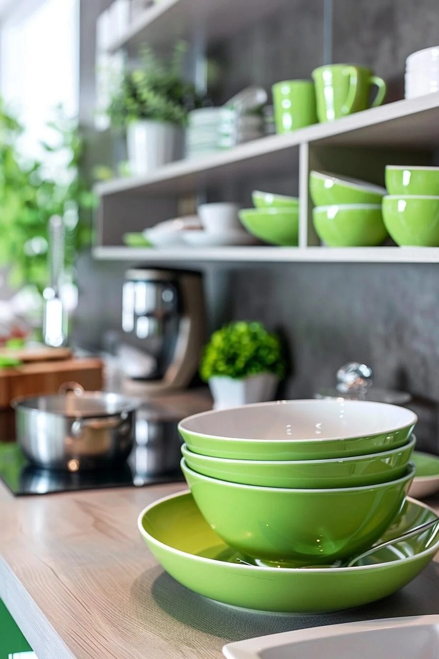 Green Dishware and Cookware