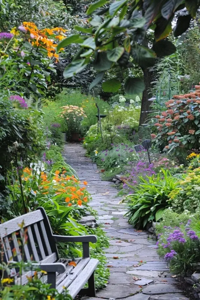 Pathway with Benches