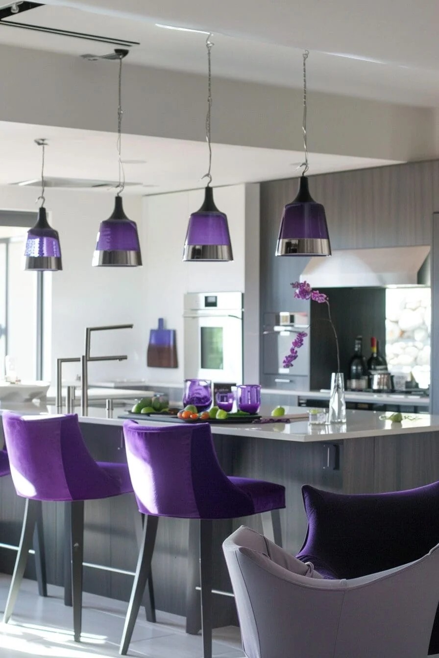 Purple Pendant Lights