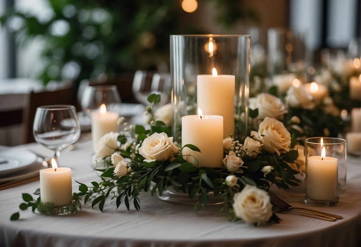 Elegant Candle Centerpieces Using Glass Votives