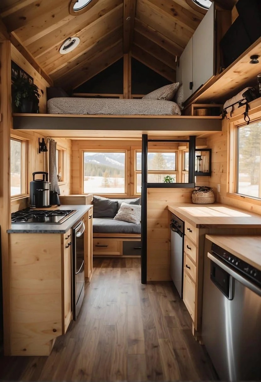 Implement Overhead Storage Solutions in Your Tiny House