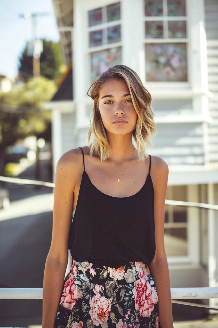 Tank Top + Midi Skirt