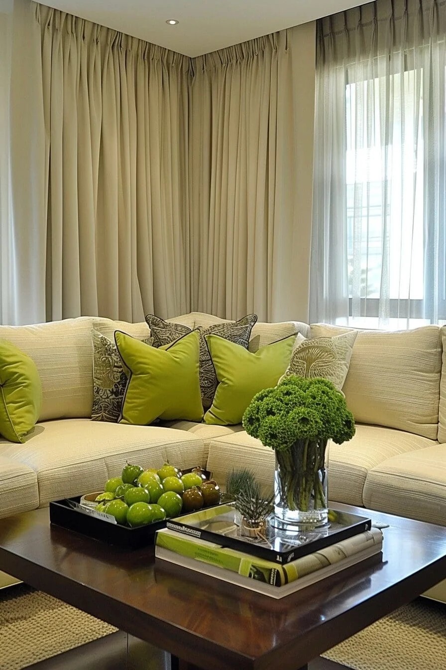 Olive Green Throw Pillows