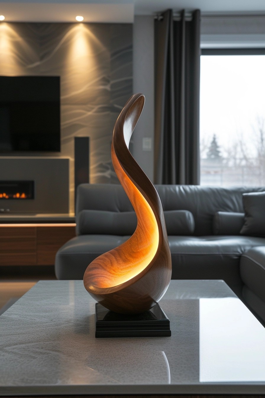 Sculptural Table Lamps