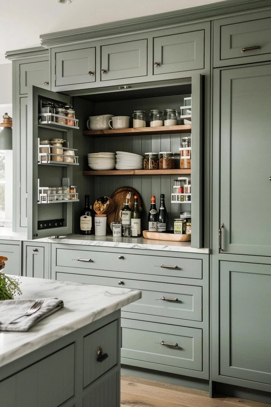 Pale Green Pantry